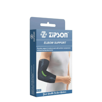 Zipson Compression Pain Relief Elbow Support – Breathable Slip-On Sleeve