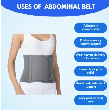 Abdominal Belt After Delivery for Tummy Reduction | Lumbar & Back Pain Relief Support Belt