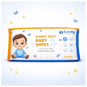 Gama Baby Wipes – Skin-Friendly Care Pack of 80