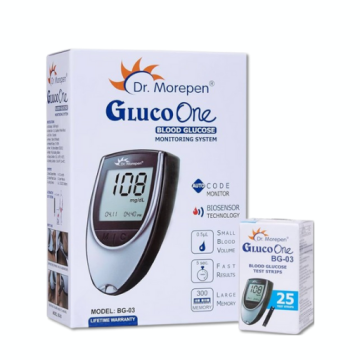 Dr. Morepen BG-03 Gluco One Blood Glucose Monitoring System With 25 Strips