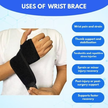 Wrist Brace with Thumb Support | Compression Wrist Immobilizer for Pain Relief & Recovery