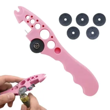 Medical Ampoule Cutter & Glass Ampule Breaker Tool with Bottle Cap Remover for Doctors, Nurses, Clinics & Hospitals (Pink)