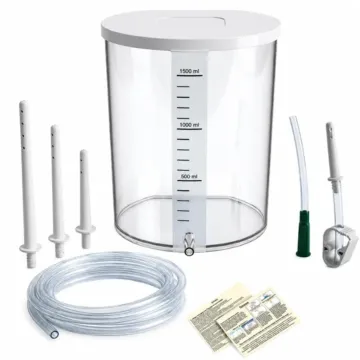 Medical Enema Kit 1500ml with Tubing & Multiple Tips for Colon Cleansing and Bowel Care