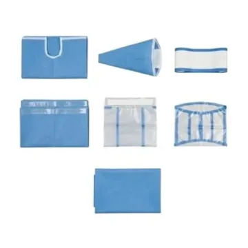Sterile Total Hip Replacement (THR) Surgical Kit – Orthopedic Hip Surgery Drape Pack with U Drape, Adhesive Drape & Accessories
