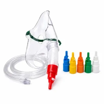 Venturi Oxygen Mask with Adjustable Diluters for Precise Oxygen Therapy