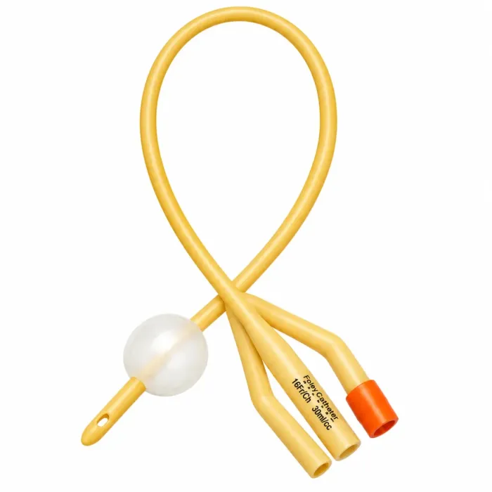 Latex 3-Way Foley Catheter 12Fr to 22Fr for Urinary Drainage